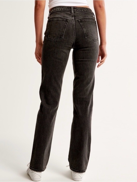 Abercrombie & Fitch Denim - Abercrombie & Fitch Women's Black Straight-Leg Jeans